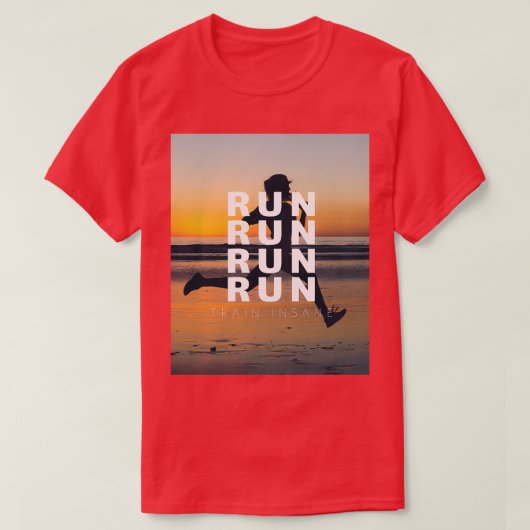 ジョギングスポーツハート率とカロリー消費量a tシャツ (デザイン正面)