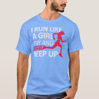 ジョギングスランニングポーツフィットネスガールウーマンヴィンテージ Tシャツ
