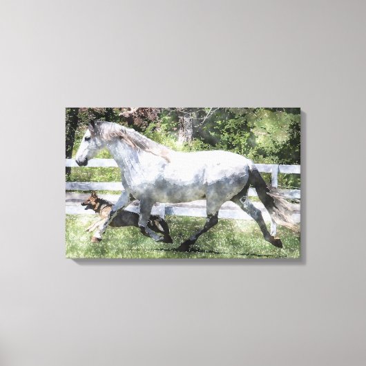 ジョギングバディ水彩キャンバスプリントプリント キャンバスプリント (正面)