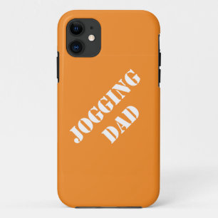 ジョギングパパ贈与アイディアの父親がジョギング iPhone 11 ケース
