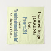 ジョギングユーモア タペストリー (正面(横))