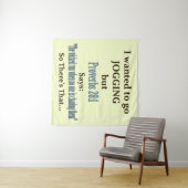 ジョギングユーモア タペストリー (インサイチュ(横))