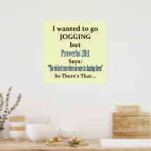 ジョギングユーモア ポスター (キッチン)