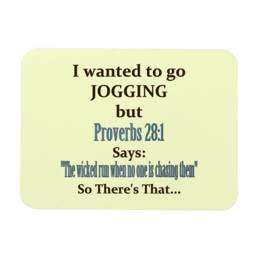 ジョギングユーモア マグネット (横)