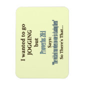 ジョギングユーモア マグネット (縦)