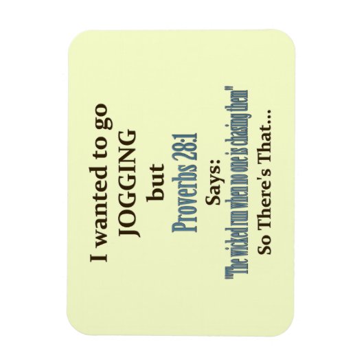 ジョギングユーモア マグネット (縦)