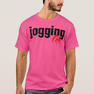 ジョギングライフランニングジョグ選手 Tシャツ