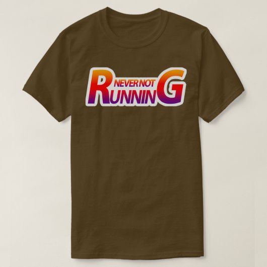 ジョギングランニングの衣装ギフトIランナーエッセンシャル Tシャツ (デザイン正面)