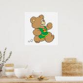 ジョギングランニングズベア ポスター (キッチン)