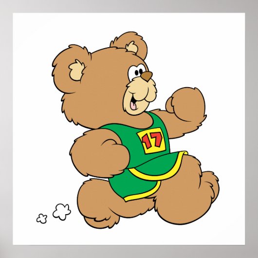 ジョギングランニングズベア ポスター (正面)