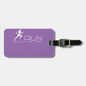 ジョギング女 ラゲッジタグ (正面横)
