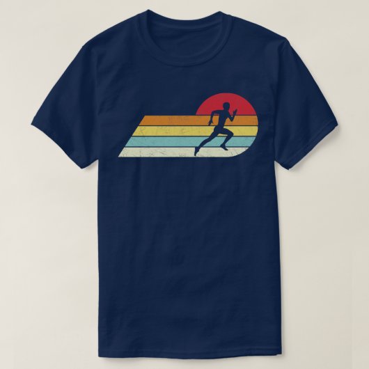 ジョギング走レトロ動揺してスタイルヴィンテージ Tシャツ (デザイン正面)