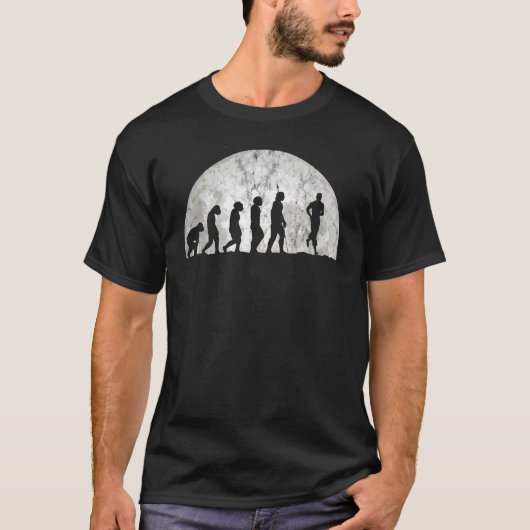 ジョギング進化の進化マンスポーツランナー Tシャツ (正面)