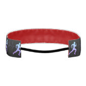 ジョギング – ハートビート付きランナーシルエット アスレチックヘッドバンド (裏面)