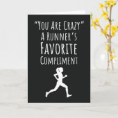 ジョギング マラソン ランナー レース ランニング カード おもしろ (黄色い花)