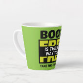 ジョギングGet Fit やる気を起こさせる Support Mag Throw Pil カフェラテマグ (左アングル)