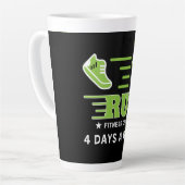 ジョギングGet Fit やる気を起こさせる Support Mag Throw Pil カフェラテマグ (左アングル)