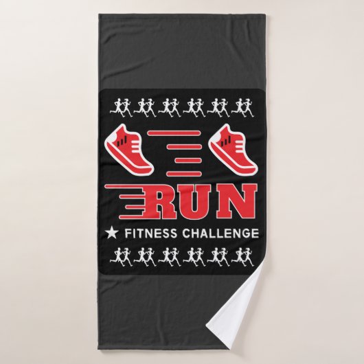 ジョギングGet Fit やる気を起こさせる Support Mag Throw Pil バスタオル (バスタオル)