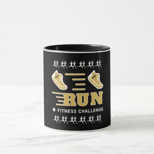 ジョギングGet Fit やる気を起こさせる Support Mug Bath Towe マグカップ (中央)