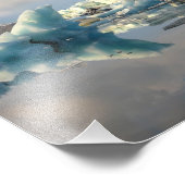 ジョクルサロン氷山レイク反射フォトプリント フォトプリント            (角)