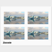 ジョクルサロン氷山レイク長方形ステッカー 長方形シール (シート)