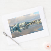 ジョクルサロン氷山レイク長方形ステッカー 長方形シール (封筒)