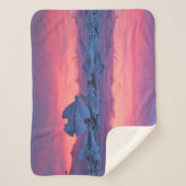 ジョクルサロン氷河ラグーン上空の夕日 シェルパブランケット (正面)