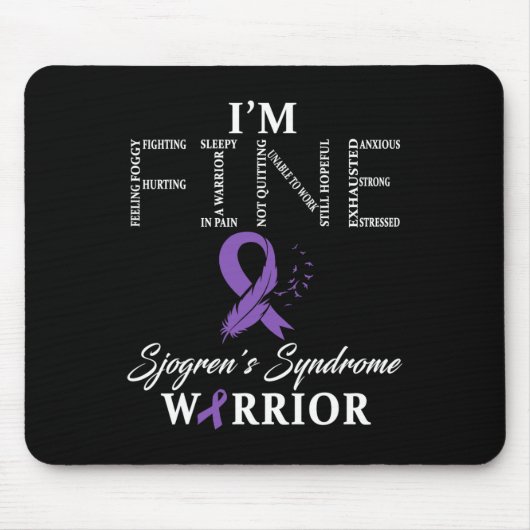 ジョグレン症候群ウォリアー素晴らしダウン症候群 マウスパッド (正面)