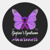 ジョグレン症候群認識度バタフライサポートプール ラウンドシール (正面)