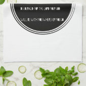 "ジョシュアからの強く、勇気がある"聖書の詩があって下さい キッチンタオル (折り畳み)