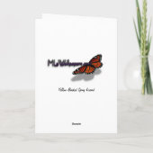 ジョシュアの木で黄色い背のとげのあるトカゲ カード (裏面)