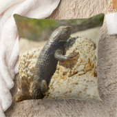 ジョシュアの木で黄色い背のとげのあるトカゲ クッション (ブランケット)