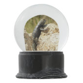 ジョシュアの木で黄色い背のとげのあるトカゲ スノーグローブ (裏面)