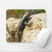 ジョシュアの木で黄色い背のとげのあるトカゲ マウスパッド (マウス)