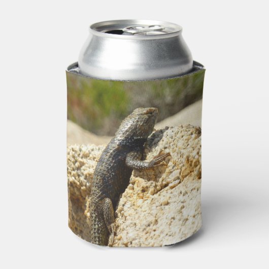 ジョシュアの木で黄色い背のとげのあるトカゲ 缶クーラー (缶正面)