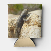 ジョシュアの木で黄色い背のとげのあるトカゲ 缶クーラー (正面)