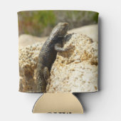 ジョシュアの木で黄色い背のとげのあるトカゲ 缶クーラー (裏面)