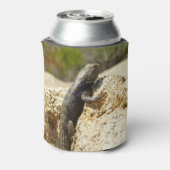 ジョシュアの木で黄色い背のとげのあるトカゲ 缶クーラー (缶裏面)