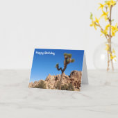 ジョシュアの木と岩 カード (黄色い花)