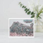 ジョシュアの木の水の色 – カリフォルニアの統一された州 ポストカード (スタンド正面)