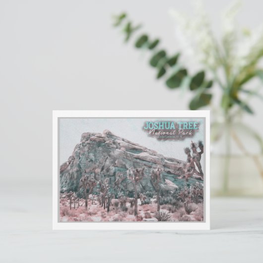 ジョシュアの木の水の色 – カリフォルニアの統一された州 ポストカード (スタンド正面)