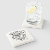 ジョシュアの1:9の石のコースターのタイル ストーンコースター (横)