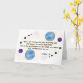 ジョシュアの1:9 カード (黄色い花)