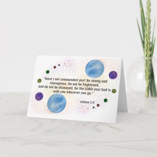 ジョシュアの1:9 カード (正面)