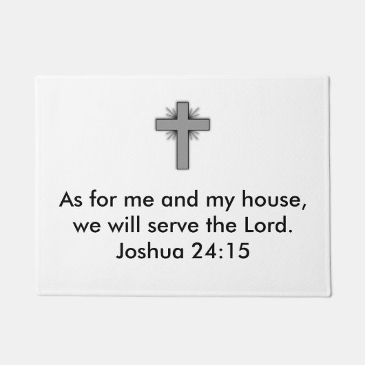 ジョシュアの24:15のドア・マット ドアマット (正面)