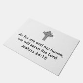 ジョシュアの24:15のドア・マット ドアマット (アングル)