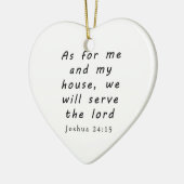 ジョシュアの24:15 セラミックオーナメント (左)