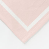 (ジョシュアの)強い及び勇気があるピンクまたは黒があって下さい フリースブランケット (角)