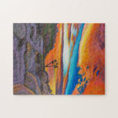 ジョシュアツリーのパズルの日没 ジグソーパズル (横)