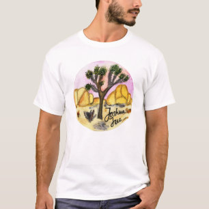 ジョシュアツリーの国立公園の水彩画 Tシャツ